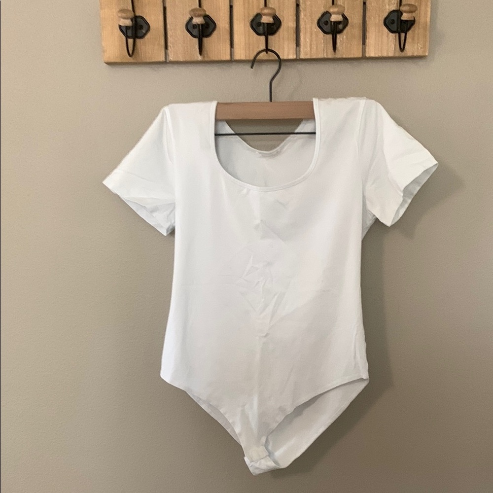 White Short Sleeve Bodysuit